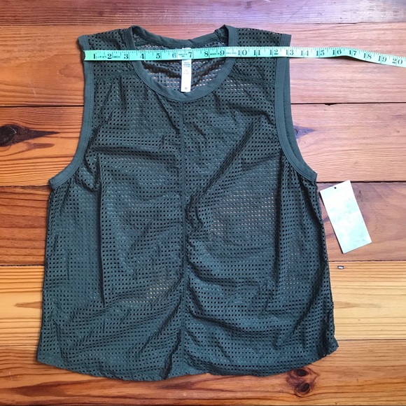 Sage Collective Thyme Mesh Top, NWT, M - Picture 7 of 12